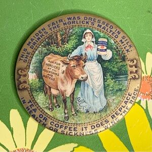 1900s Ad Mirror Horlicks Malted Milk